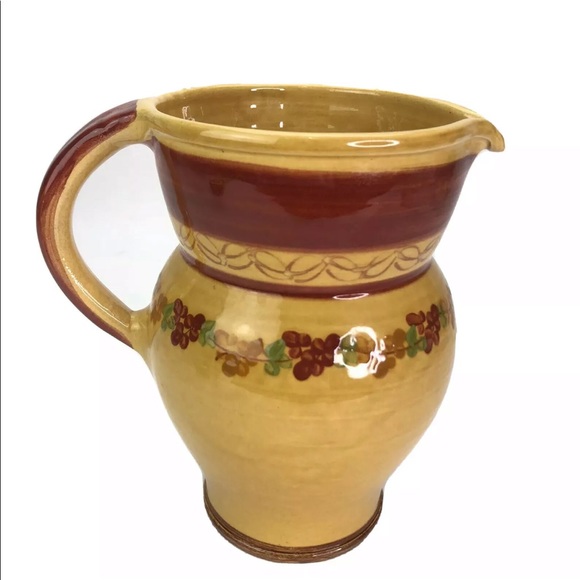 Terre E Provence Pottery Jug Pitcher France - Picture 3 of 10